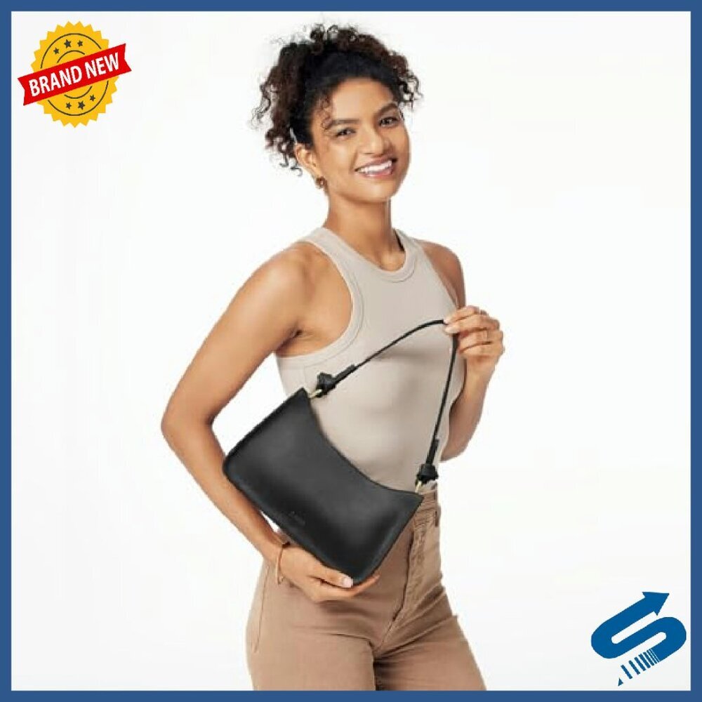 Leather Hobo Shoulder Bag Small Purse Clutch Versatile Carry - Picture 4 of 8